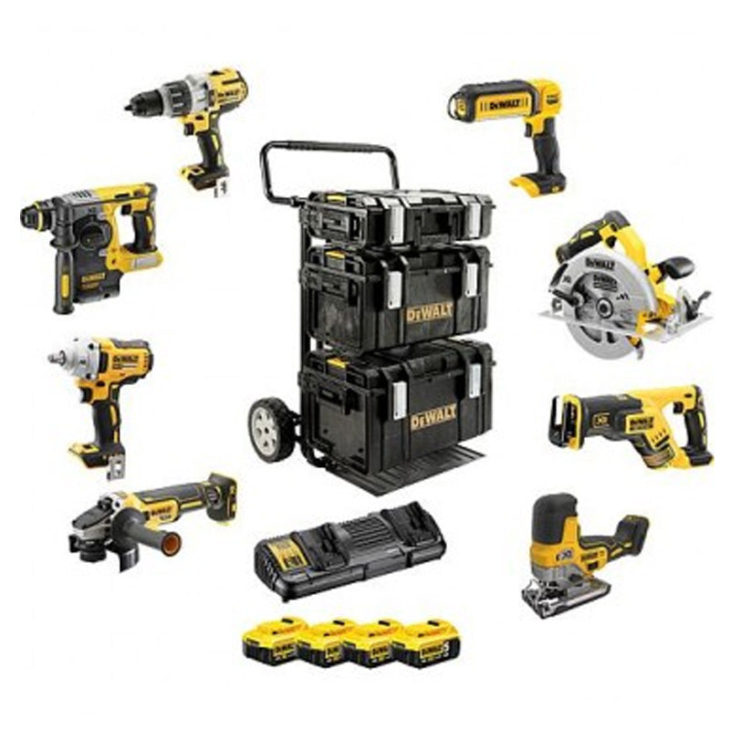 Kit 8 outils DEWALT DCK856P4-QW XR 18V + 4 batteries 5Ah Li-Ion