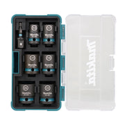 Coffret de 6 douilles MAKITA IMPACT BLACK + Adaptateur HEXA 1/4''E-16592