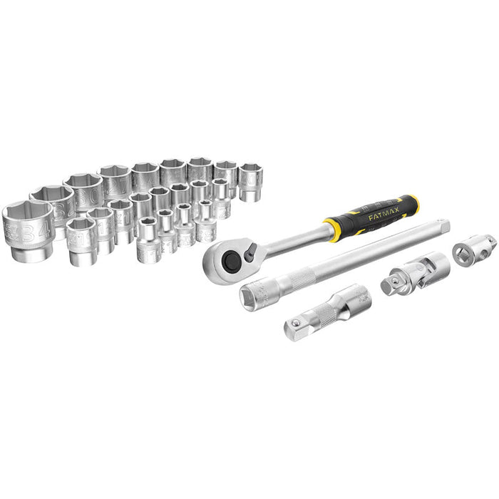 Coffret de douilles stakbox l - 1/2’’ - jeu de 26 pcs - fatmax - STANLEY - FMMT98103-1