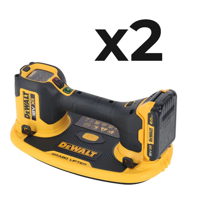 Lot de 2 Ventouses GRABO DEWALT DCE590N-XJ XR 18V