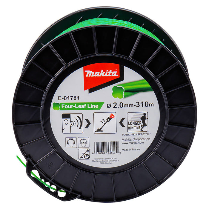Fil nylon Trèfle torsadé MAKITA E-01781 2mm x 310m