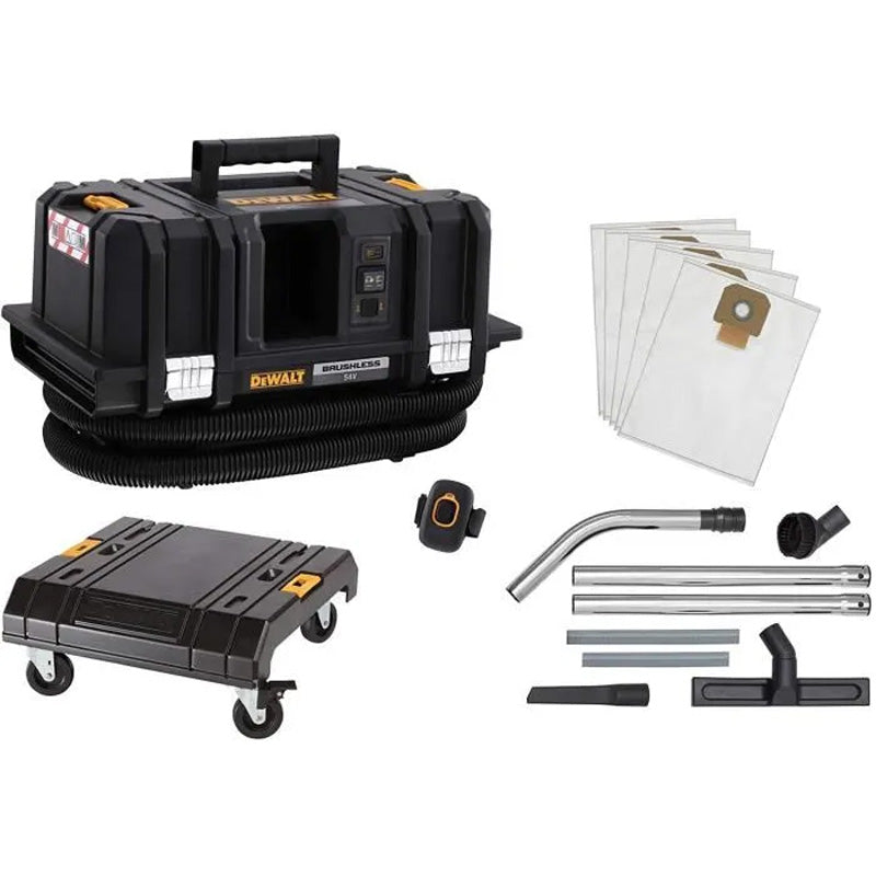 Kit Aspirateur TSTAK DEWALT DCV586MK-XJ TSTAK XR FLEXVOLT 54V eau et poussières - Classe M