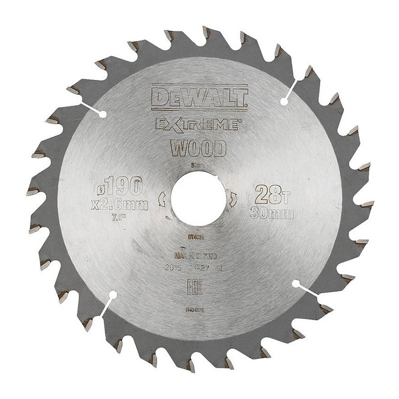 Lame de scie circulaire portative DEWALT Extreme Workshop 184x16mm