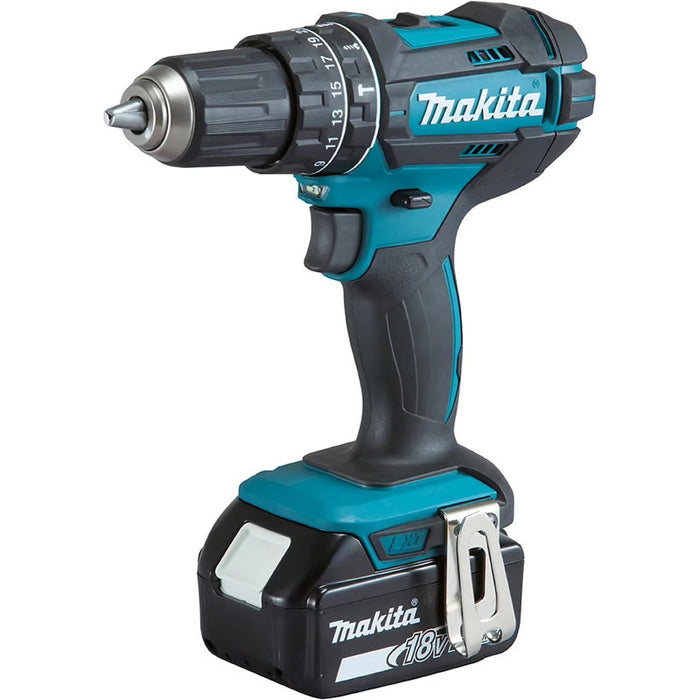 Perceuse visseuse à percussion 2x3Ah 18V MAKITA DHP482SFE en coffret