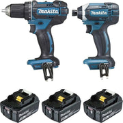 Pack 2 outils MAKITA DLX2127J1 (DDF482+DTD152+BL1830×3+DC18RC+MAK3)