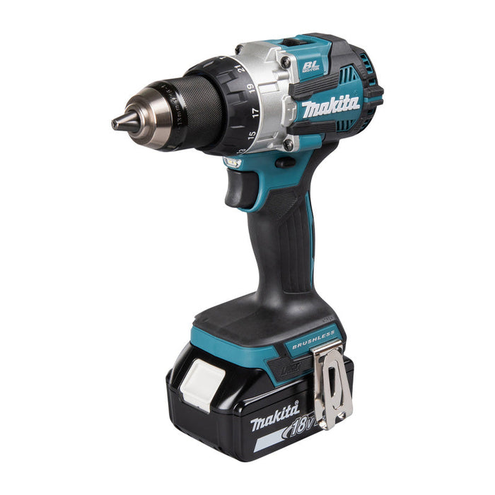 Perceuse à percussion Brushless 2x5Ah 18V LXT ® MAKITA DHP489RTJ en MAKPAC