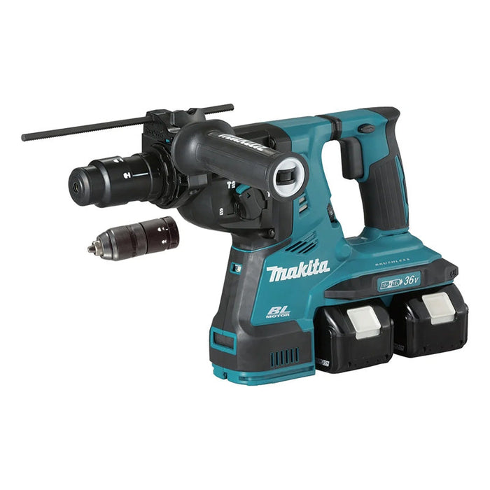 Perfo-burineur SDS+ Brushless 2x5Ah 36V LXT ® MAKITA DHR281PT2J en MAKPAC