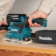 Ponceuse vibrante 2x5Ah 18V LXT ® MAKITA DBO382RTJ en MAKPAC