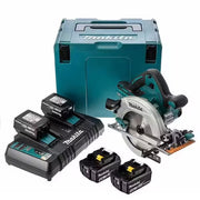 Scie circulaire Ø 190 mm 4x5Ah 36V LXT ® MAKITA DHS710PT4J en coffret et chargeur double