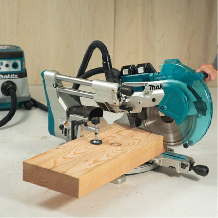 Scie radiale Ø 305 mm 2x5Ah 18V LXT ®MAKITA  DLS211PT2U chargeur double + puce AWS