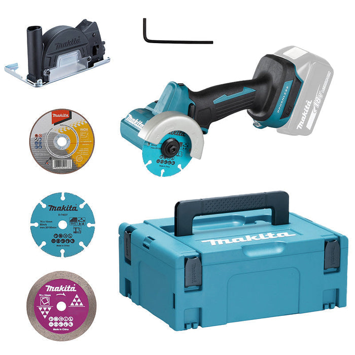 Scie circulaire LXT® MAKITA DMC300ZJ 18 V, 76 mm, 20 000 tr/min, avec Makpac