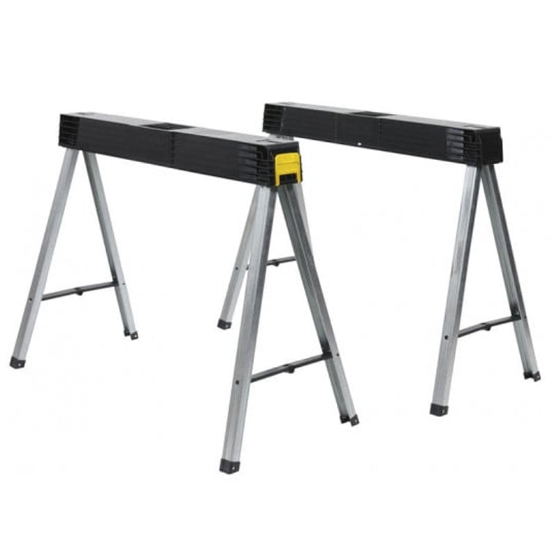 Lot de 2 tréteaux STANLEY  1-97-475 pliables et clipsables charge 350kg