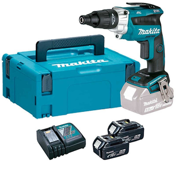 Visseuses bardage Brushless 2x5Ah 18V LXT ® MAKITA DFS251RTJ en MAKPAC