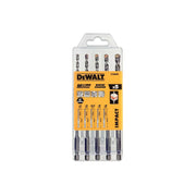 Coffret de 5 forêts multi-materiaux impact DEWALT DT60099-QZ Ø 4,5,5.5,6,8mm
