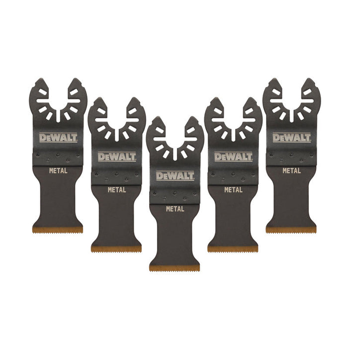 Jeu de 5 lames pour métal DEWALT DT20727-QZ - 30x43mm - pour multi-cutter