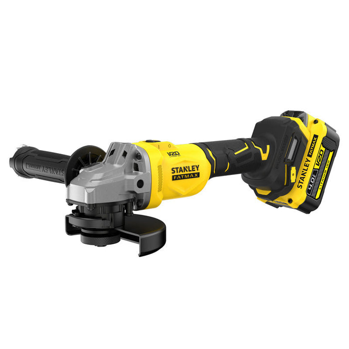 Meuleuse D'Angle 125 mm Brushless Lithium 18V - 1 Batterie 4 Ah En Kit Pro-Stack - SFMCG710M1T-QW STANLEY FATMAX V20