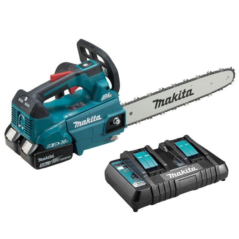 Tronçonneuse d'élagage MAKITA DUC356PT2B 36V 2x18V Li-Ion 35cm